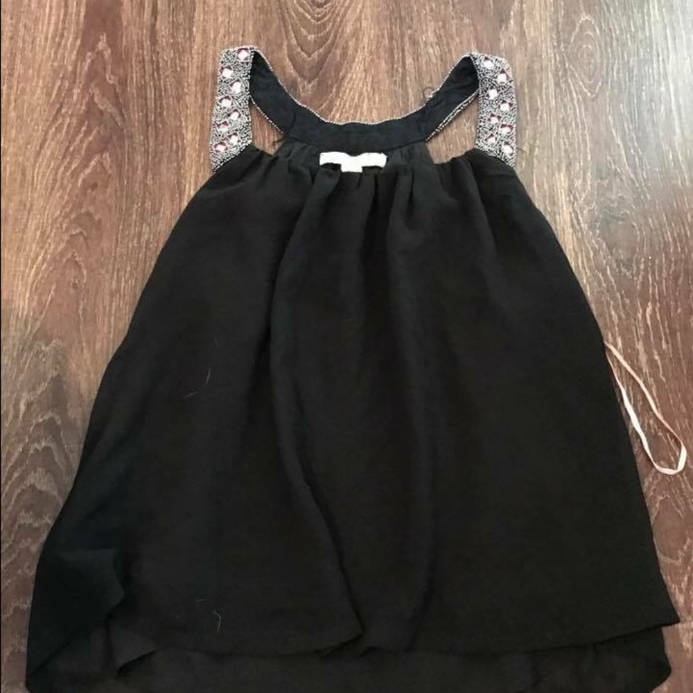 Black tank top